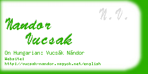 nandor vucsak business card